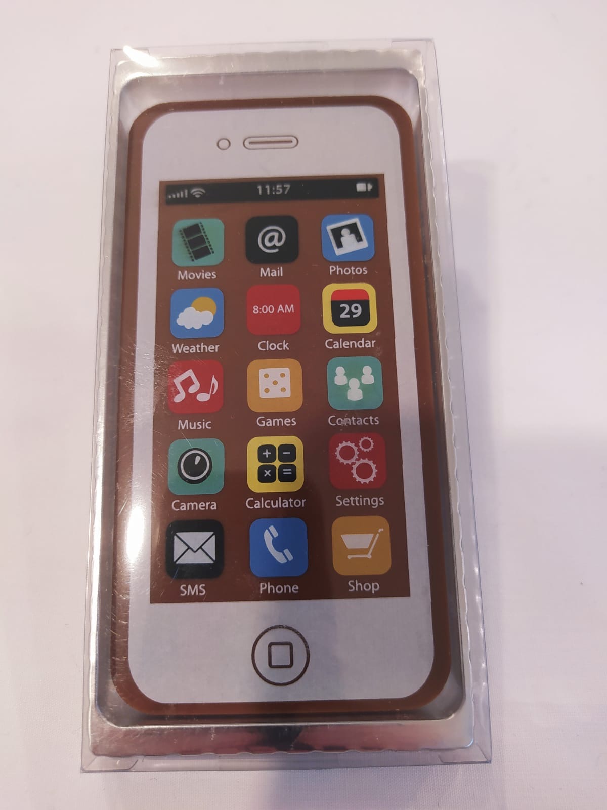 Smartphone de chocolate.