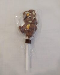Piruleta de chocolate conejo