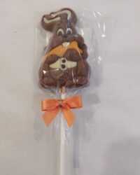 Piruleta de chocolate conejo