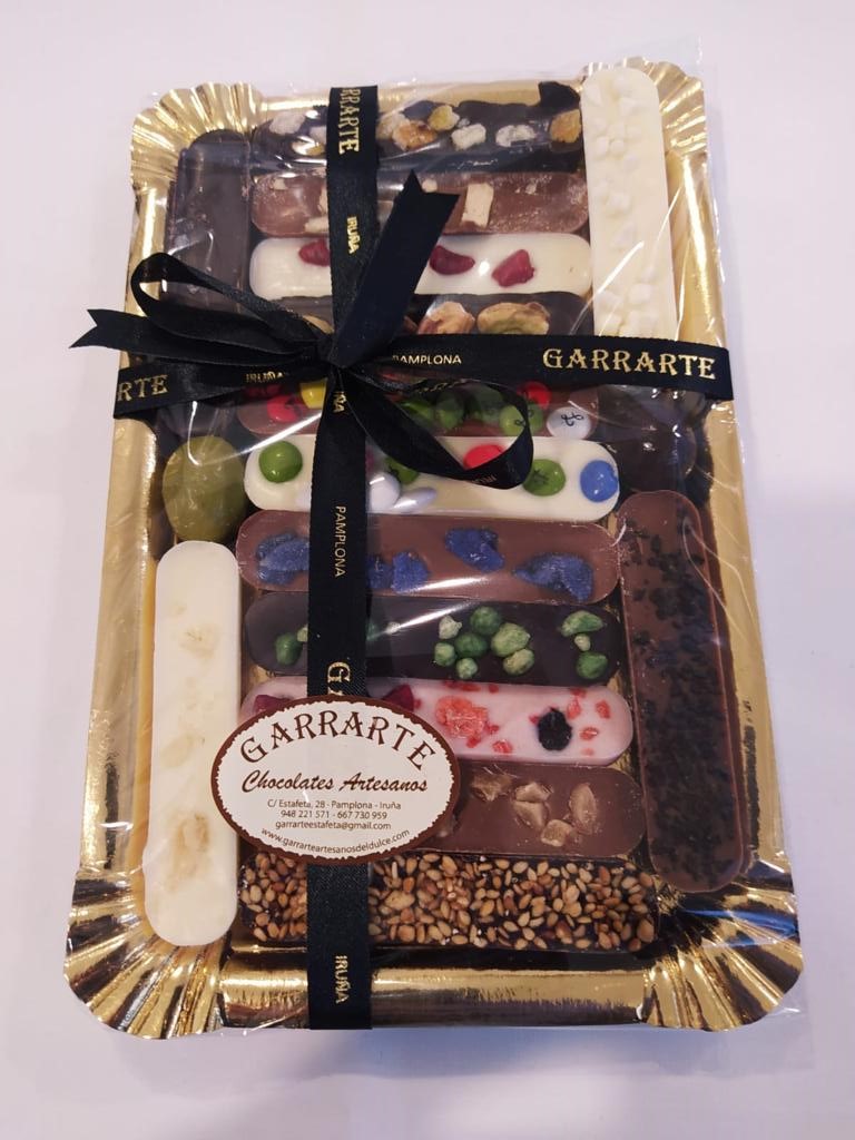 Bandeja de Barritas de chocolates variados
