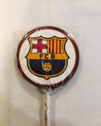 Piruleta de chocolate con leche del F.C. Barcelona