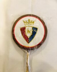 Piruleta de chocolate con leche del Osasuna