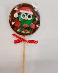 Piruleta Búho de Navidad (Chocolate)