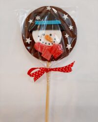 Piruleta Muñeco de Nieve (Chocolate)