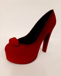 Zapato de Chocolate con Plataforma ( Rojo )