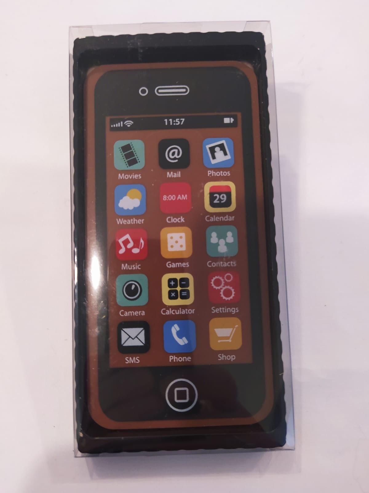 Smartphone de chocolate.